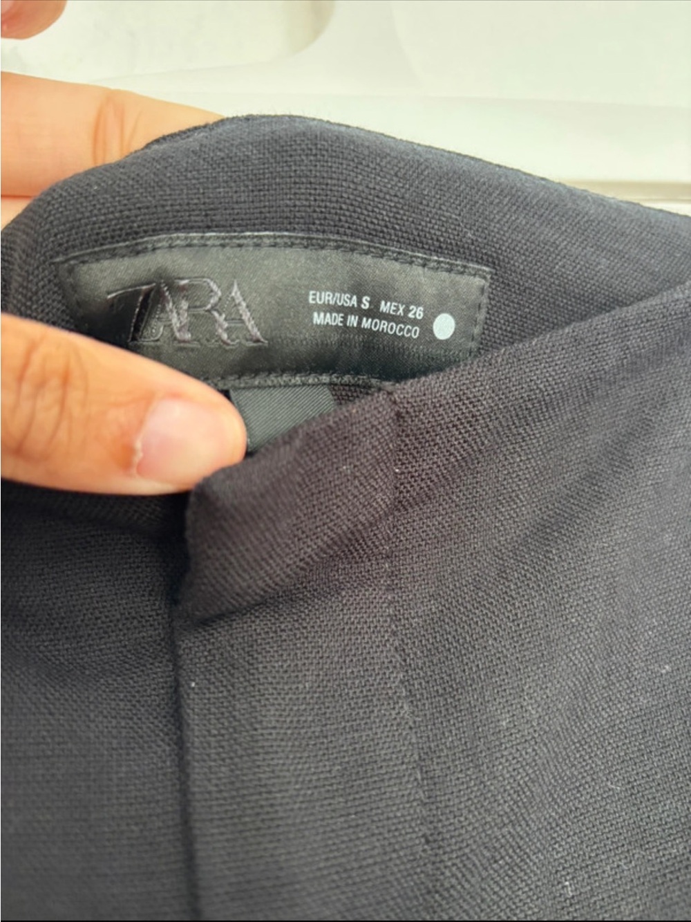 Zara Men's Black Textured Blazer